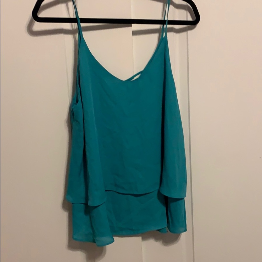 Francesca’s teal tank-Blue Rain